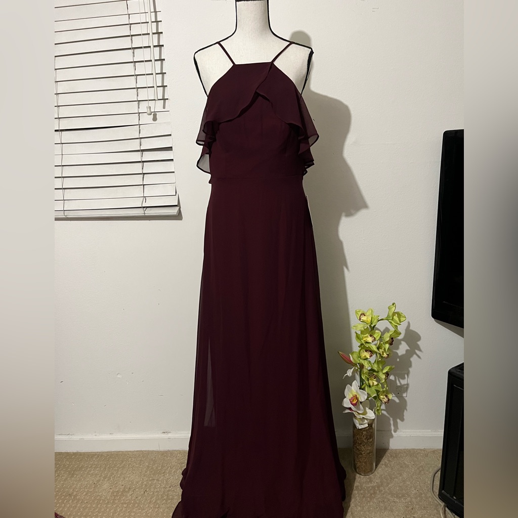 Birdy Grey Burgundy Maxi Dress